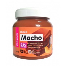Chikalab. Macho Шоколадная паста c кокосом и кешью - 250 г