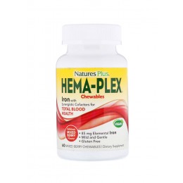 Natures Plus. Hema-Plex - 60 табл (медленное высвобождение)