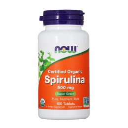 NOW. Spirulina 500 мг - 100 таб