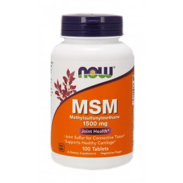 NOW. MSM (Methylsulfonylmethane) 1500 мг - 100 таб