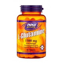NOW. L-Glutamine 1500 мг - 90 таб