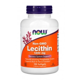 NOW. Lecithin 1200 мг - 100 капс
