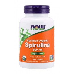 NOW. Spirulina 500 мг - 180 таб