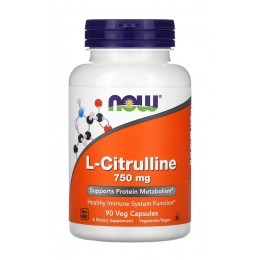 NOW. L-Citrulline 750 - 90 капс