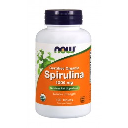 NOW. Spirulina 1000 мг - 120 таб
