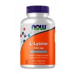 NOW. L-Lysine - 500 мг - 250 капс