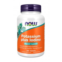 NOW. Potassium plus Iodine - 180 таб