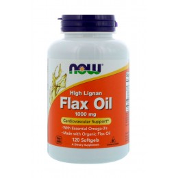 NOW. Flax Oil 1000 мг - 120 капс