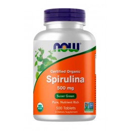 NOW. Spirulina 500 мг - 500 таб