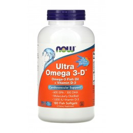 NOW. Ultra Omega 3-D - 180 капс
