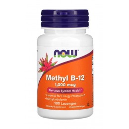 NOW. Methyl B-12 1000 мкг - 100 паст