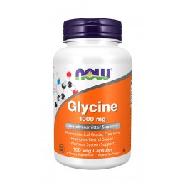 NOW. Glycine 1000 мг - 100 капс