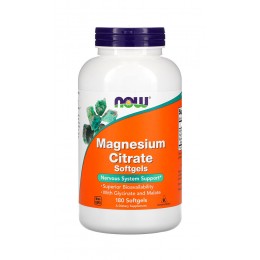 NOW. Magnesium Citrate - 180 капс