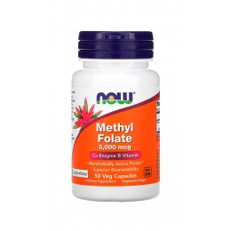 NOW. Methyl Folate 5000 мкг - 50 таб