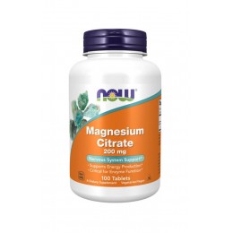NOW. Magnesium Citrate 200 мг - 100 таб