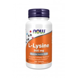 NOW. L-Lysine - 500 мг - 100 таб